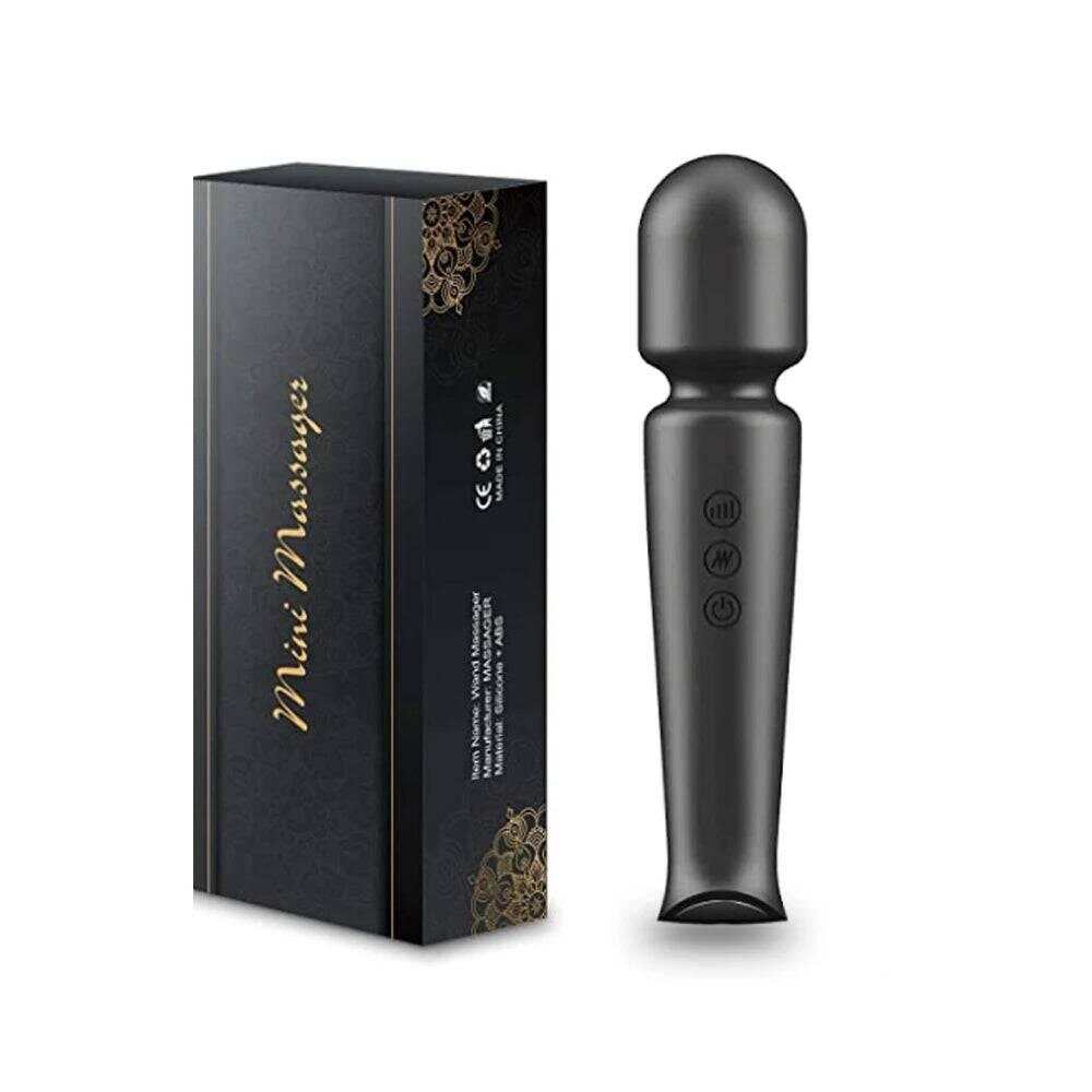 Rechargeable Silicone Wand Massager with 20 Patterns & 8 Speeds