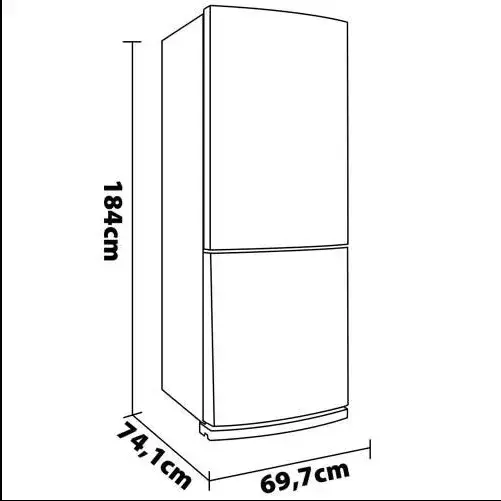 Brastemp BRE57AK Frost Free Refrigerator with Turbo Ice Inverse - 443L