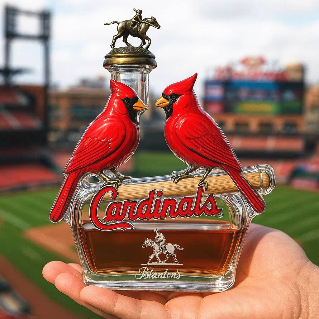 St. Louis Cardinals whisky bottle