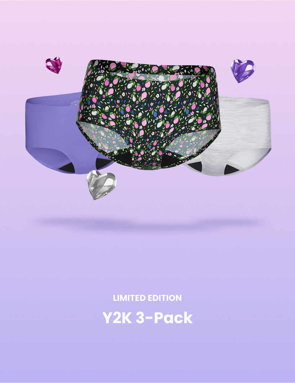 Teen Super Leakproof® No-Show Underwear Boyshort 3-Pack