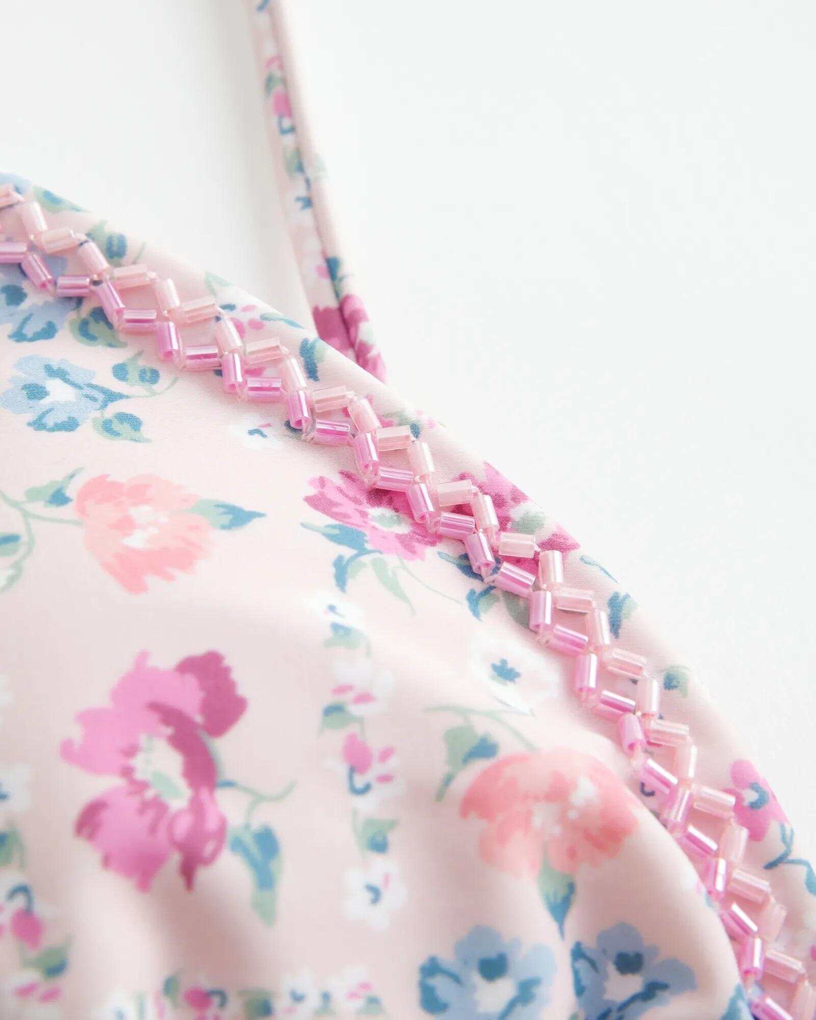Embellished Triangle Bikini Top