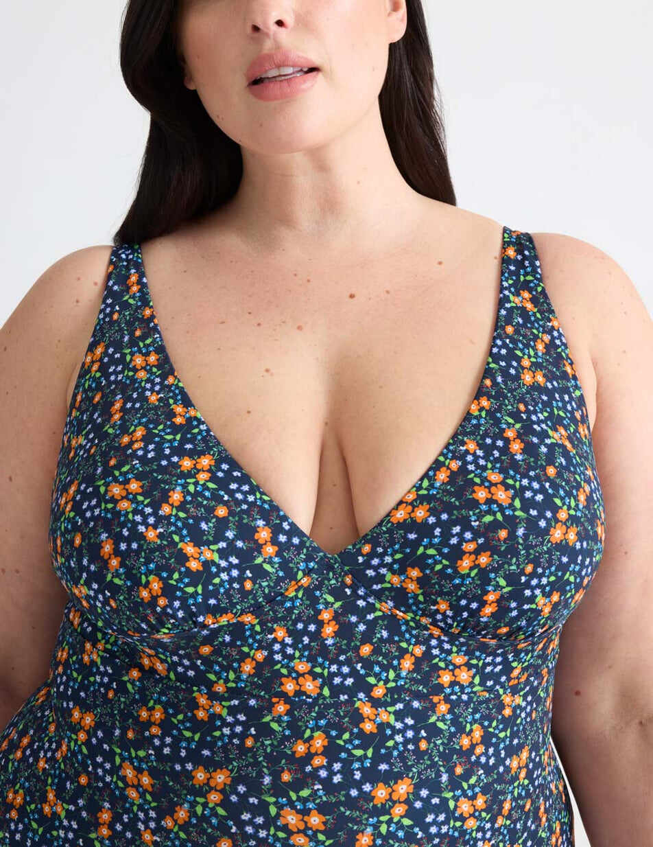 Leakproof Deep V One Piece Swimsuit