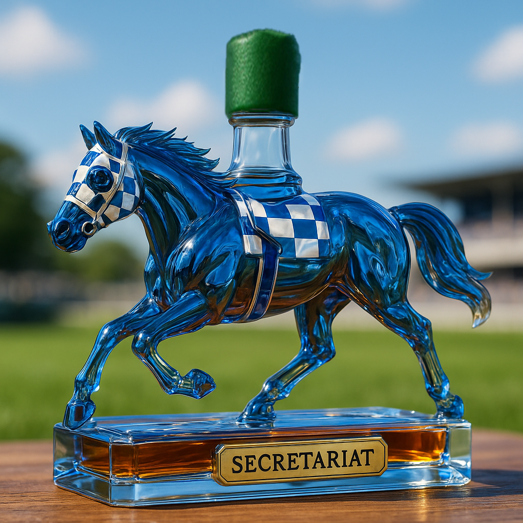 The Legendary Racehorse Secretariat Whiskey Bottle