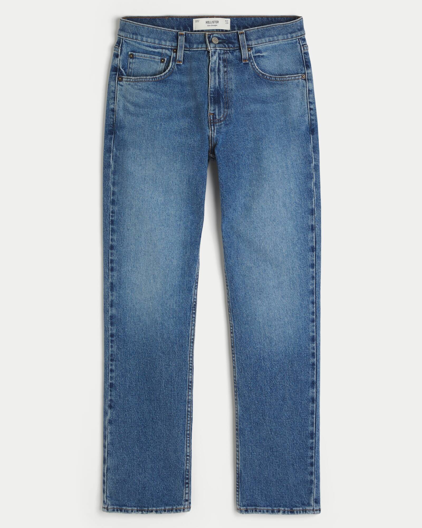 Black No Fade Slim Straight Jeans