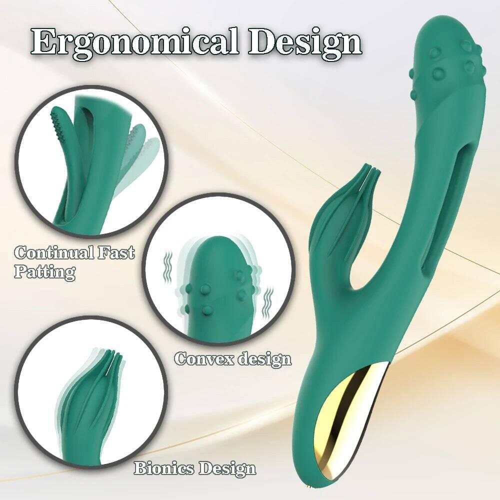 PASSION PULSE ADULT 2 In 1 Green Power Rabbit Vibrator