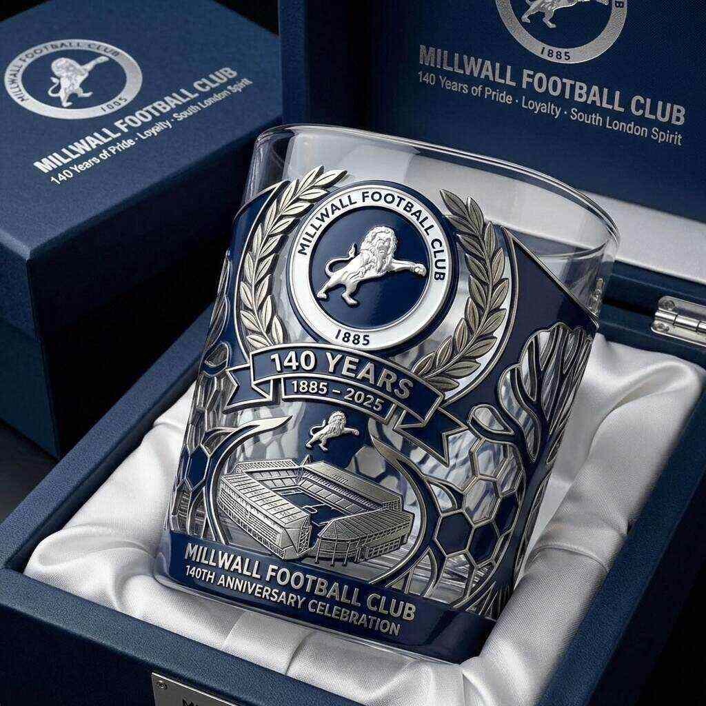Millwall FC 140th Anniversary Commemorative Glass (Pre-sale)