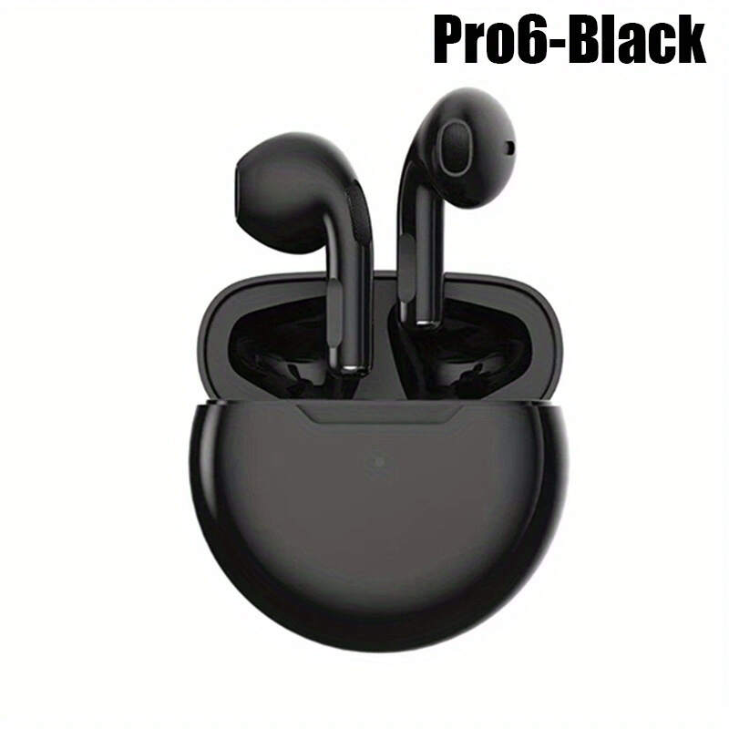 New Pro 6 Tws Waterproof In-Ear Hi-fi Stereo Wireless Earbuds Sports Life Headphones Air Pro 6 Gaming Headset For Iphone Android Ios, Earphones As Gift For Women Kids Children Men Adults