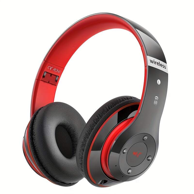 6S Hi-Fi Stereo Foldable Wireless Stereo Headsets Earbuds  With Built-in Mic