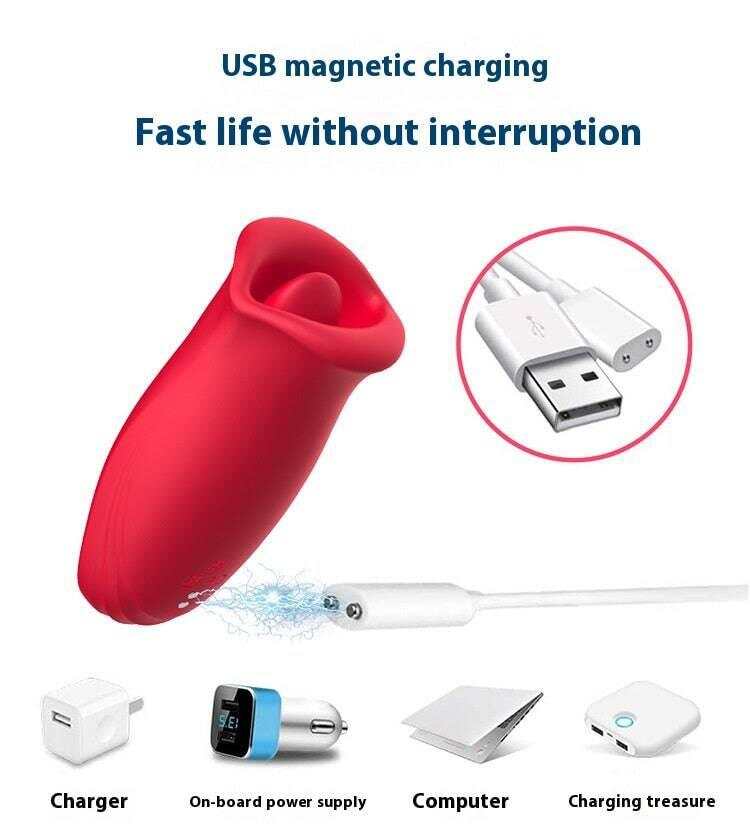 Multi-frequency Tongue Licking Clitoral Vibrator