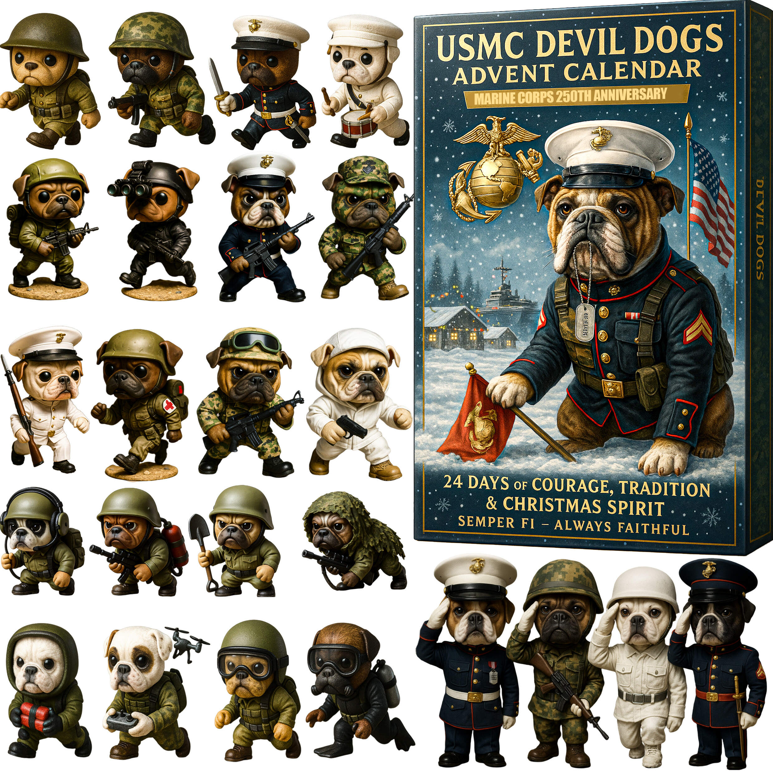 USMC Devil Dogs 250th Anniversary Advent Calendar 2025