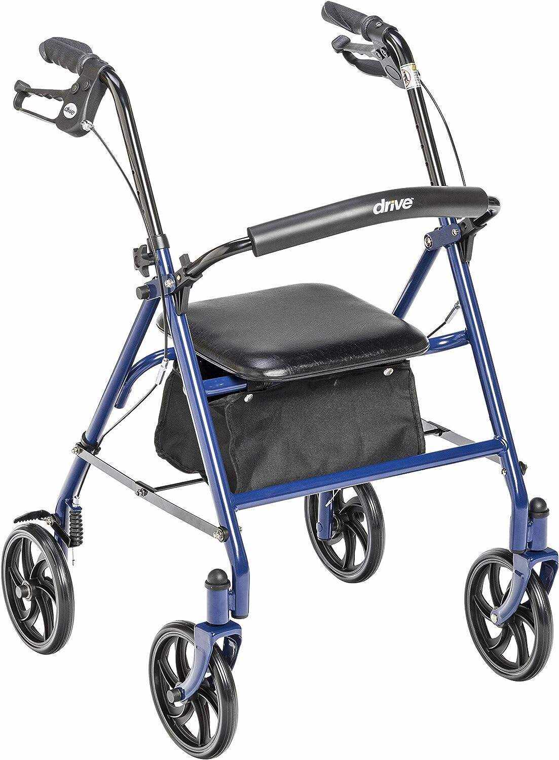 Drive Medical BLS18FBD-ELR Blue Streak Lightweight Wheelchair with Swing-Away Elevating Leg Rests and Flip-Back Arms