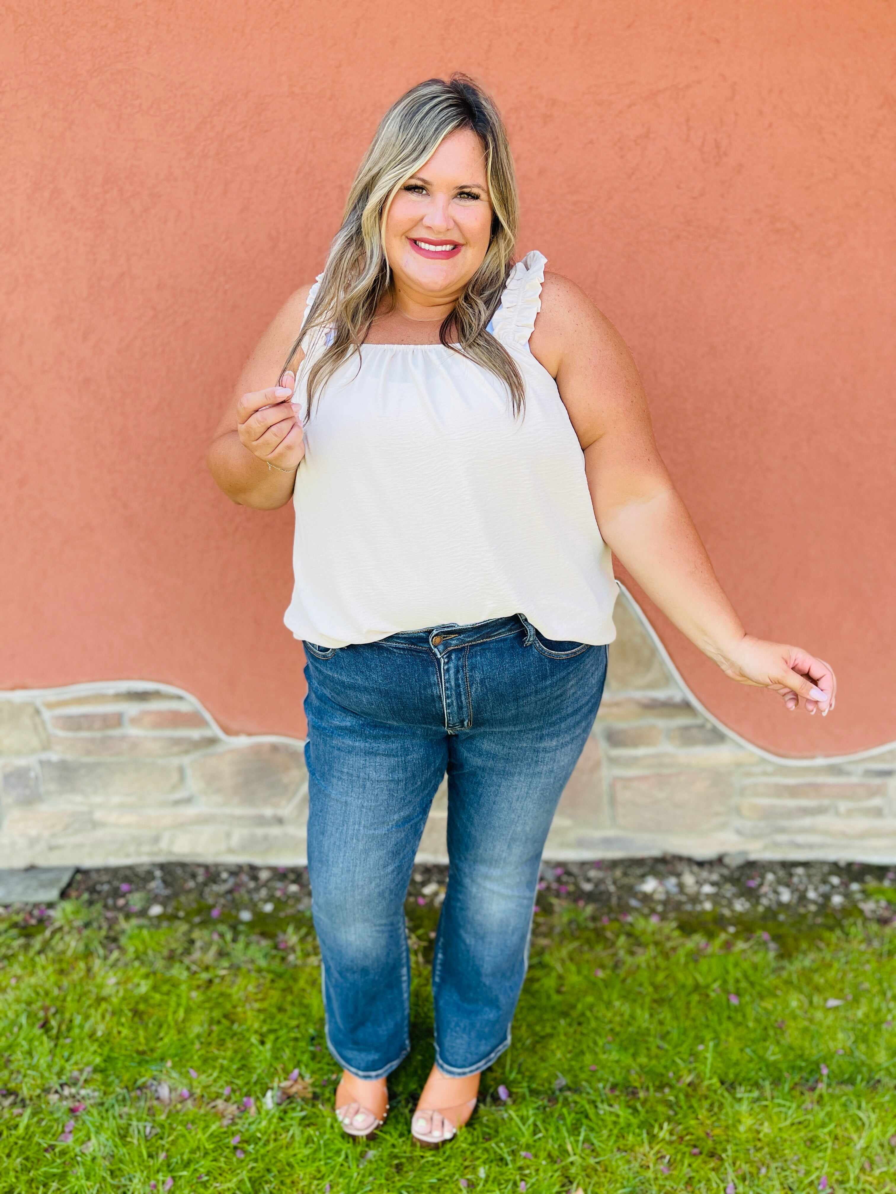 REG/CURVY Can't Compete Midrise Bootcut Jeans