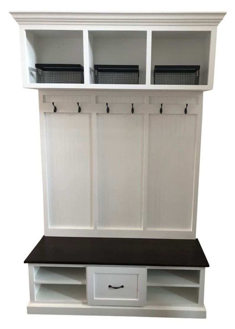 BIRMINGHAM 3-section Entryway bench with storage
