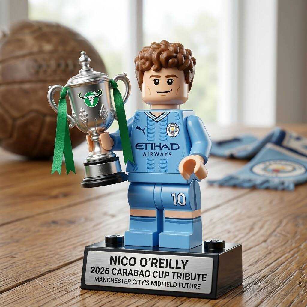 ⚽Nico O'Reilly Carabao Cup 2026 Tribute Building Block