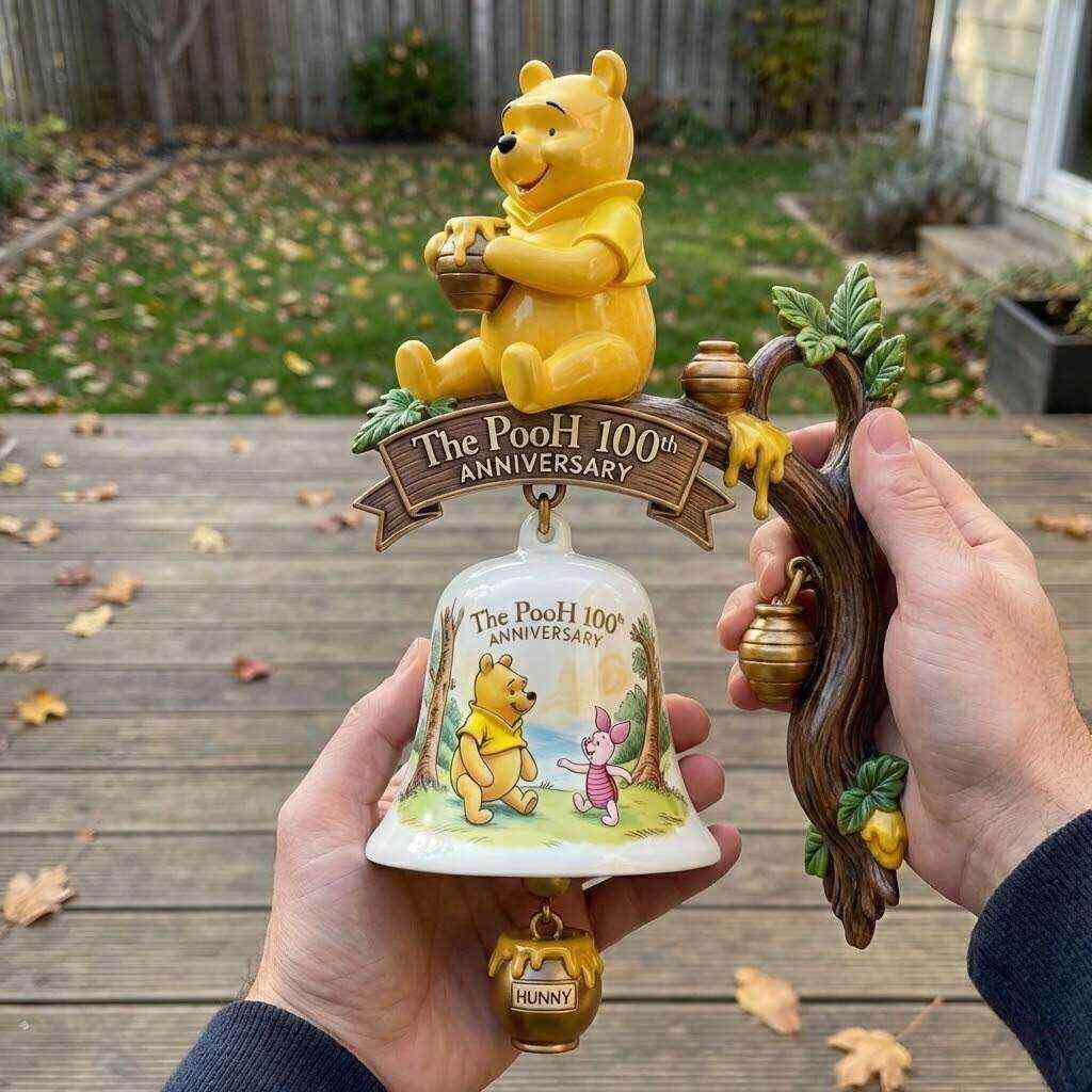 The Pooh 100th Anniversary Commemorative Wall Bell