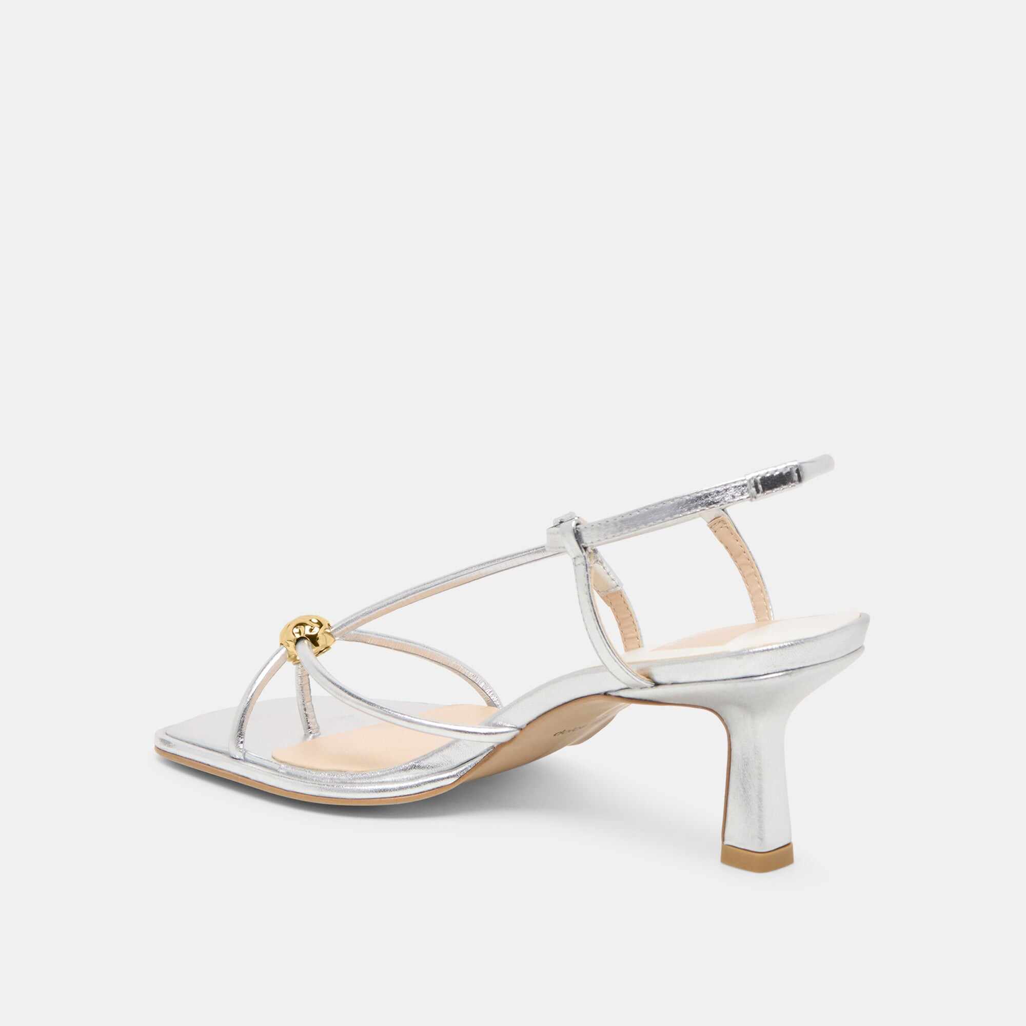 MYLEE HEELS SILVER DISTRESSED LEATHER