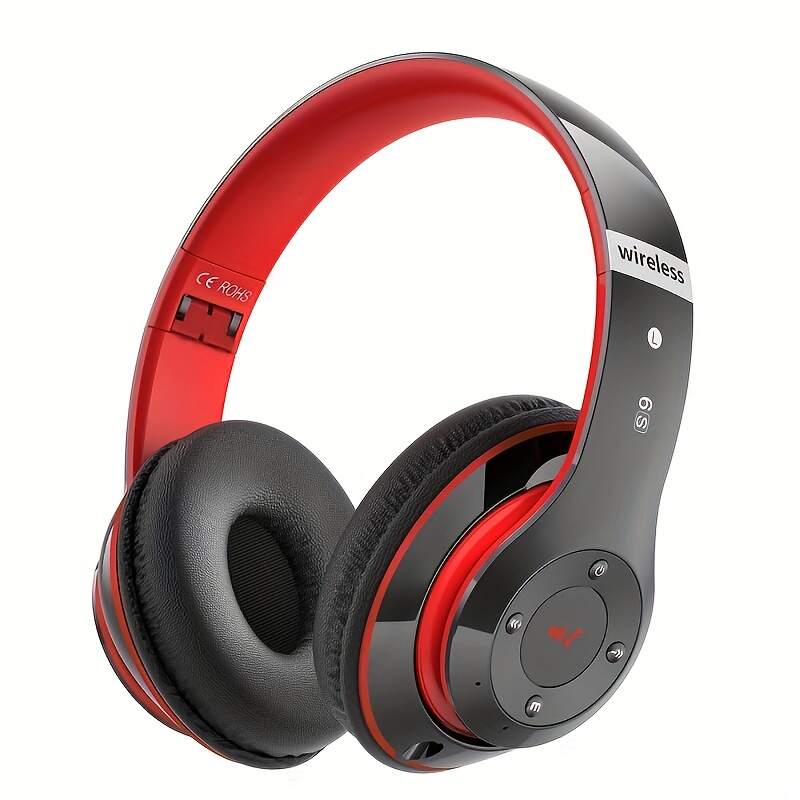 6S Hi-Fi Stereo Foldable Wireless Stereo Headsets Earbuds  With Built-in Mic