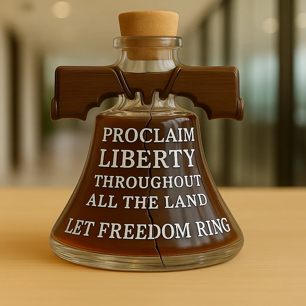 Liberty Pour——Bell of Freedom Whiskey Bottle
