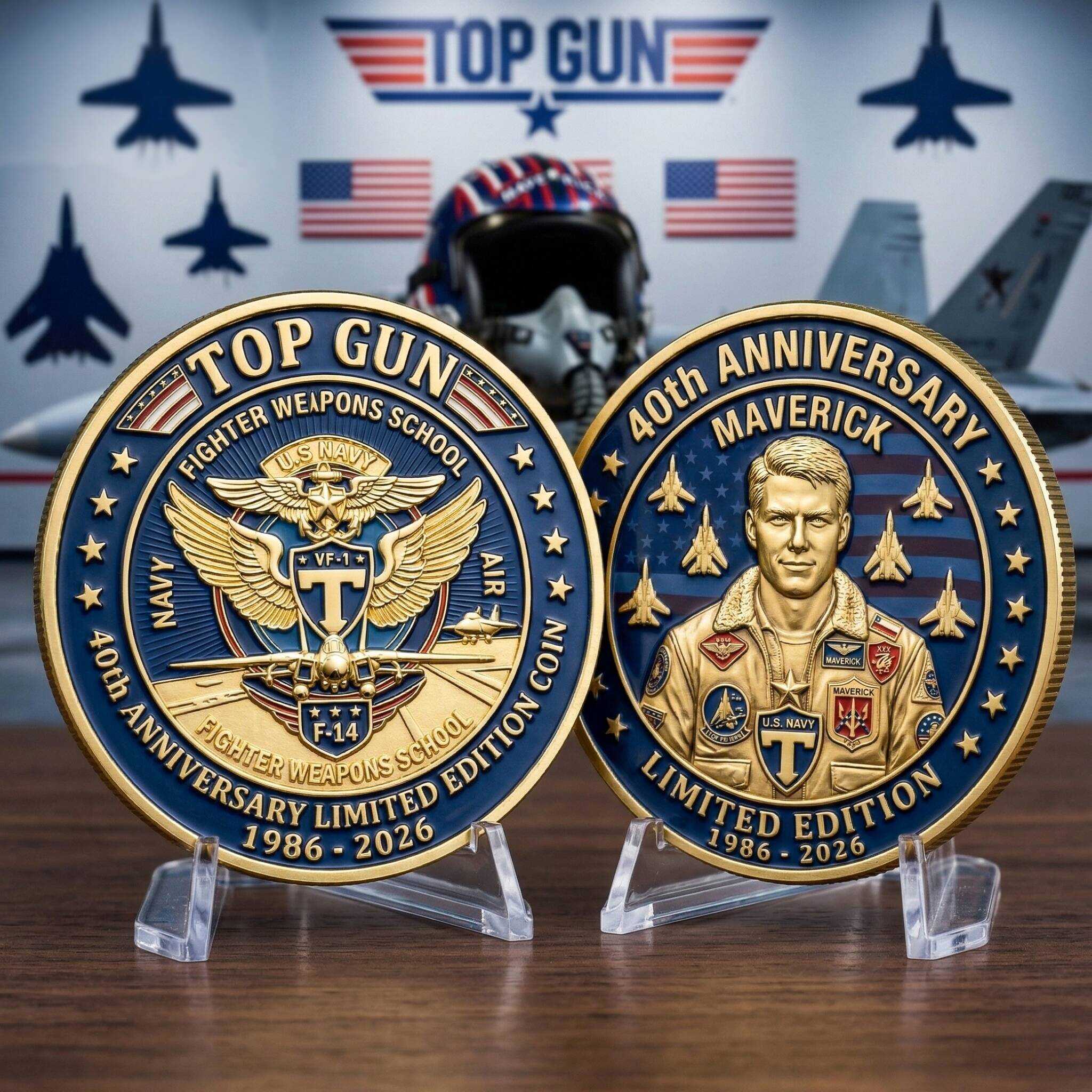 Top Gun 40th Anniversary Maverick Limited Edition Challenge Coin!