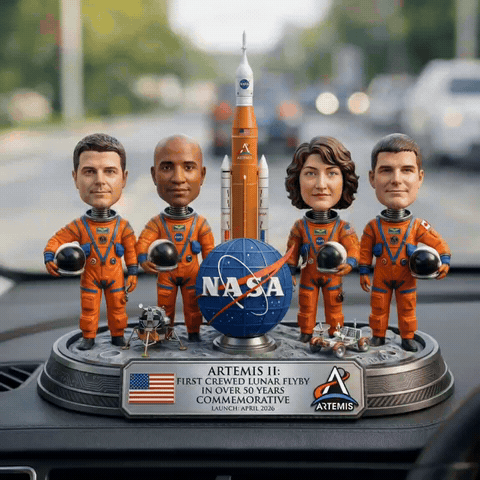 Artemis II Bobblehead – First Crewed Moon Flyby in 50 Years! 🌙🚀