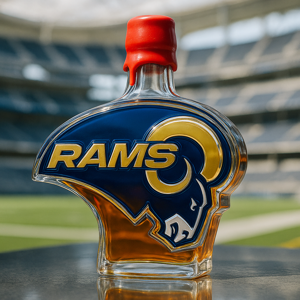 Los Angeles Rams Whiskey Bottle