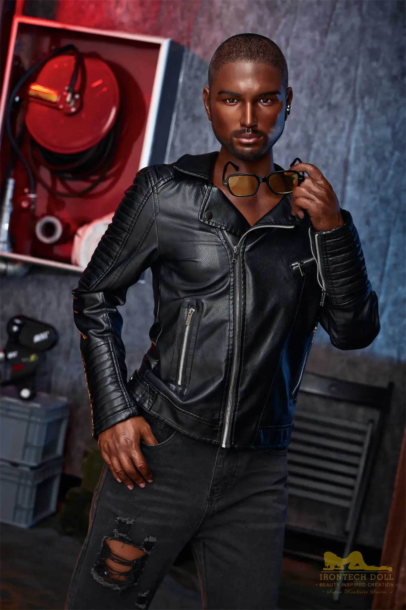 Kevin Ebony Silicone Male Sex Doll - Joy Love Dolls Doll
