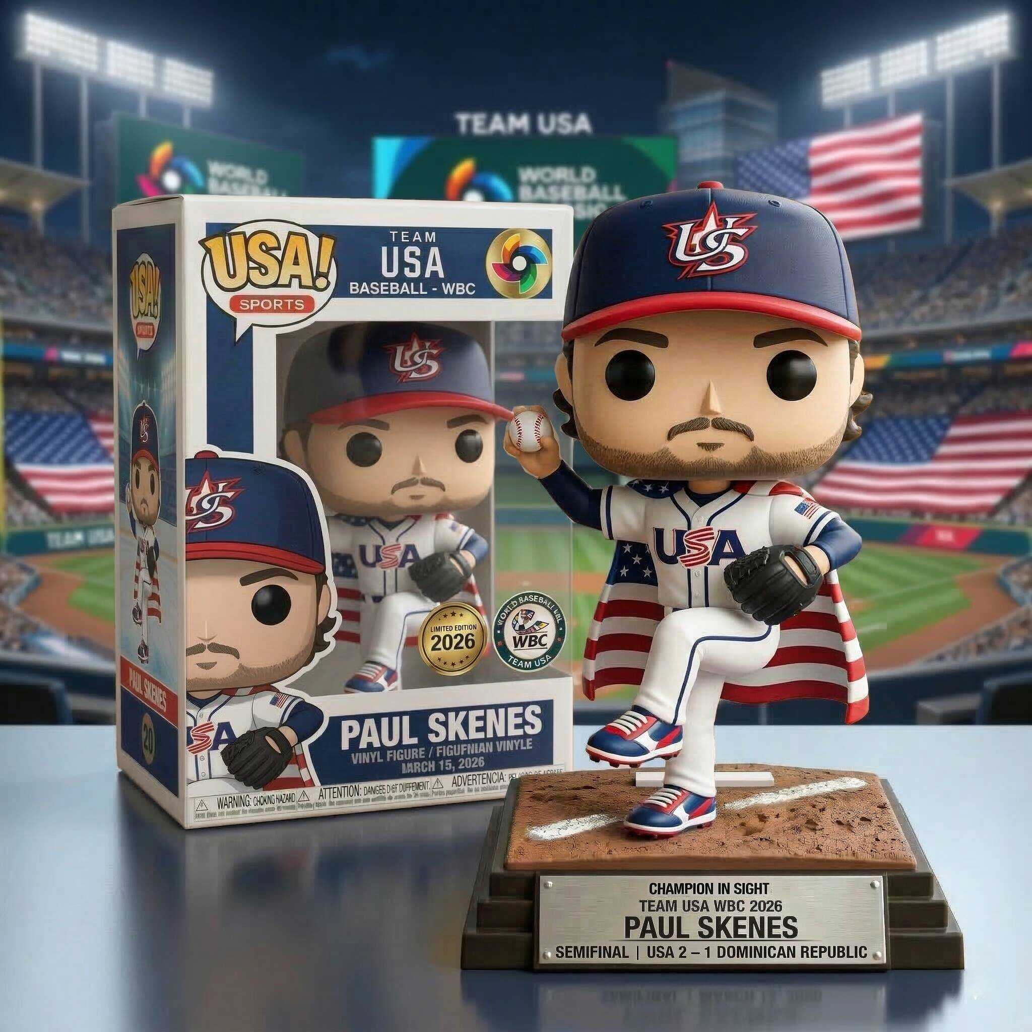 Champion in Sight – Team USA WBC 2026 Collector Series Pop! Figure