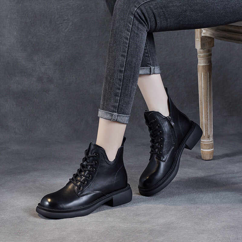 [Gift For Women] Women's High-Quality Soft Leather Vintage Boots