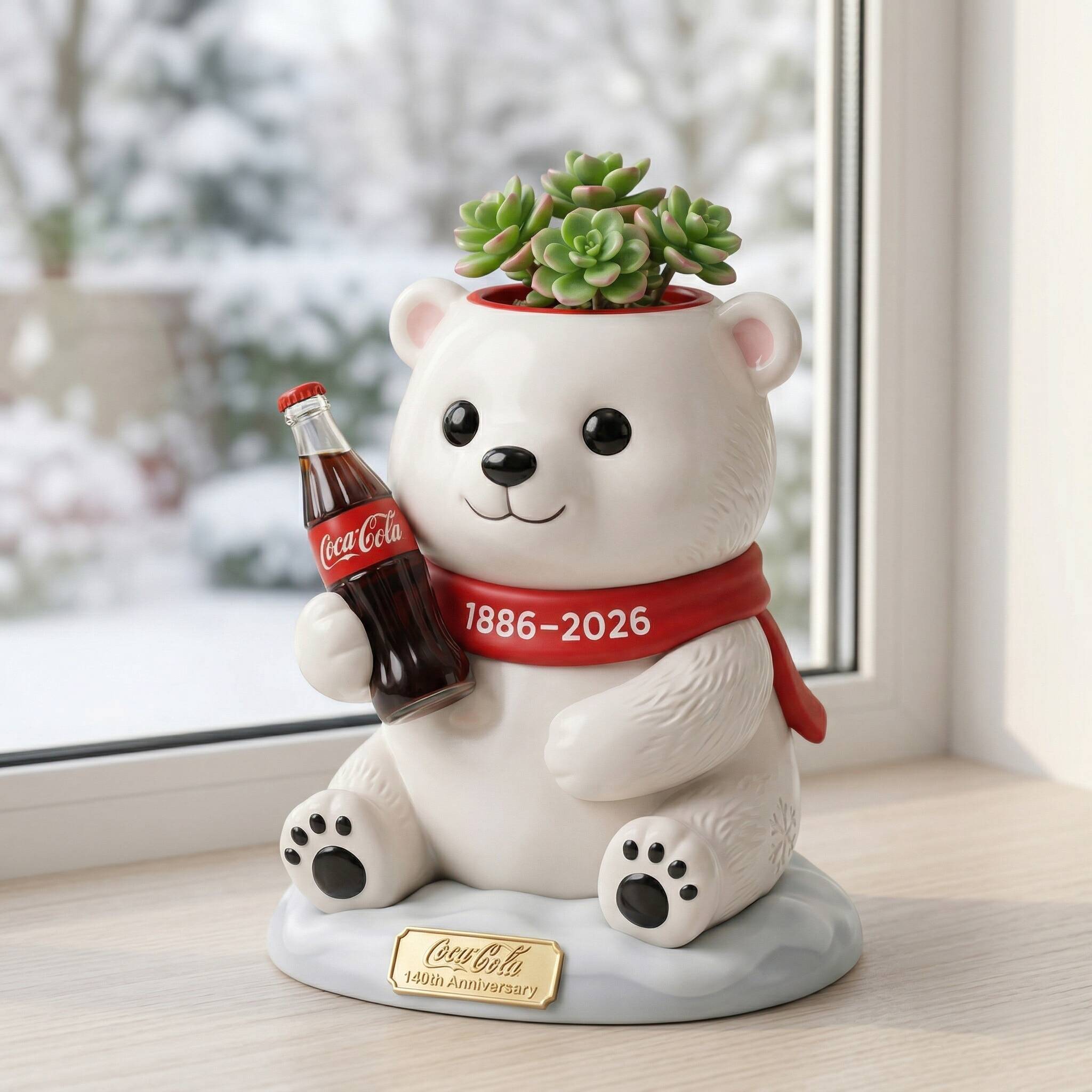 🔥Coca‑Cola 140th Anniversary flowerpot