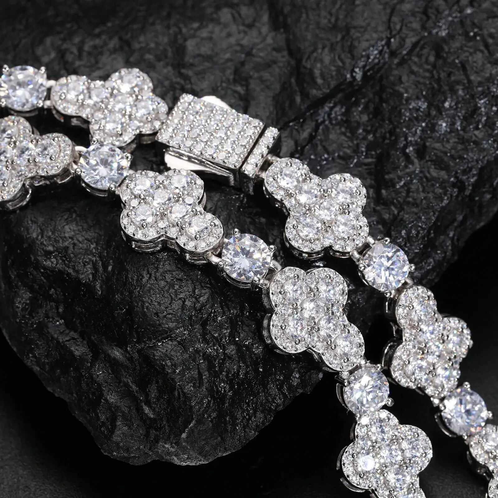 10mm S925 Moissanite Cross Tennis Chain