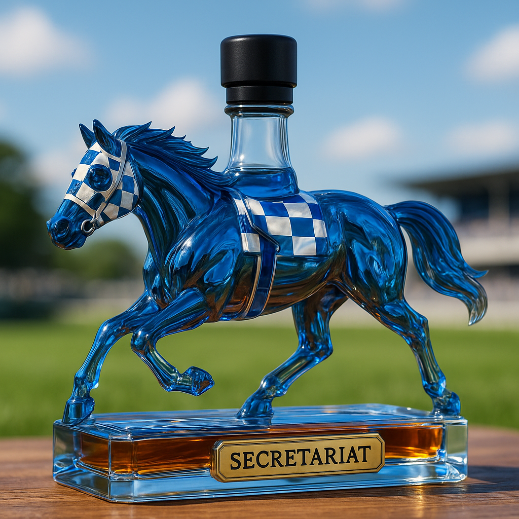 The Legendary Racehorse Secretariat Whiskey Bottle