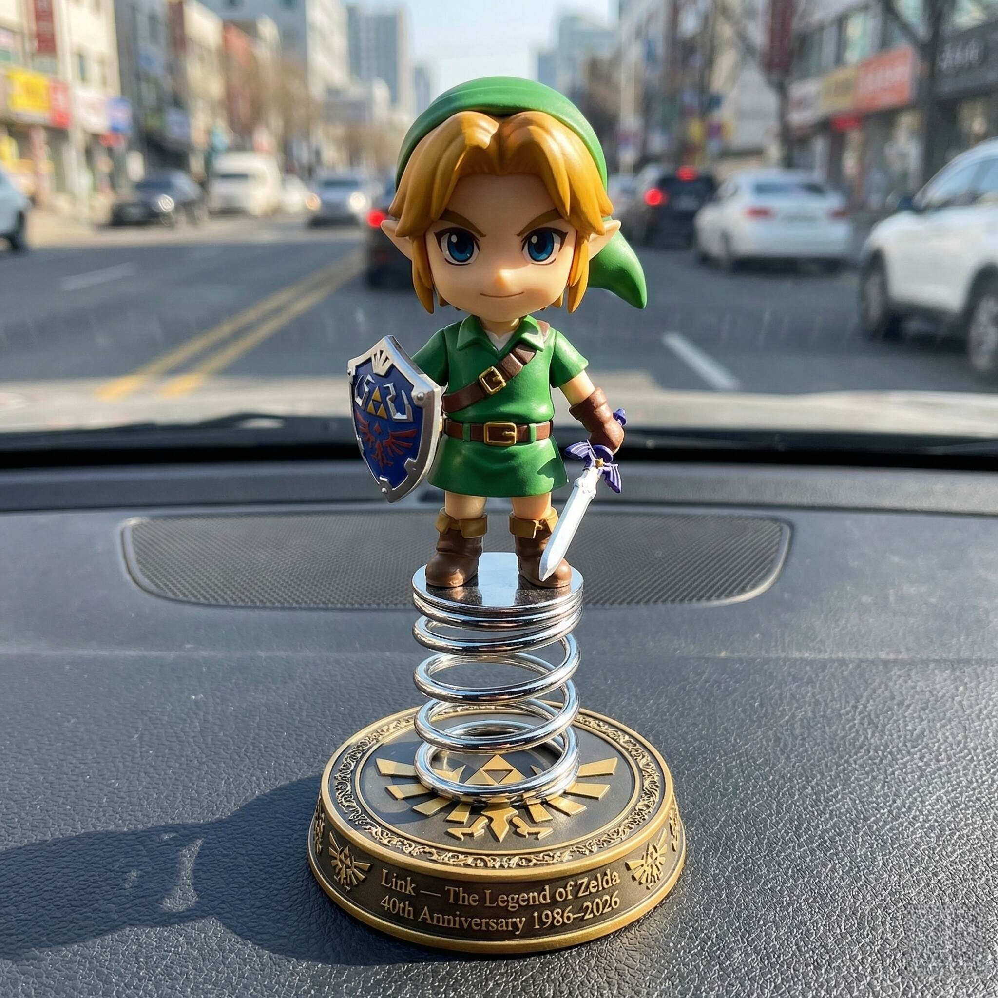 The Legend of Zelda 40th Anniversary Dashboard Bobblehead