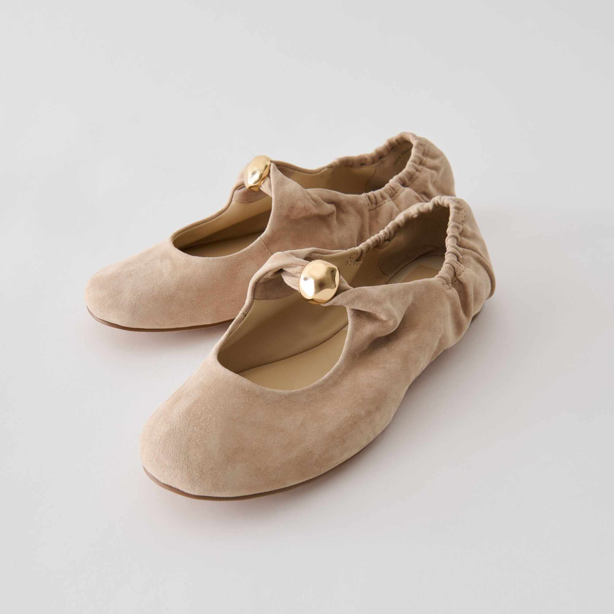 CORNEL FLATS CAMEL SUEDE