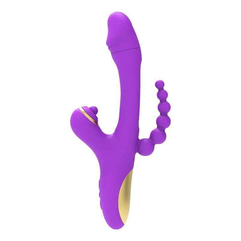 3-in-1 Sucking, Patting, Vibrating Clitoral Wand