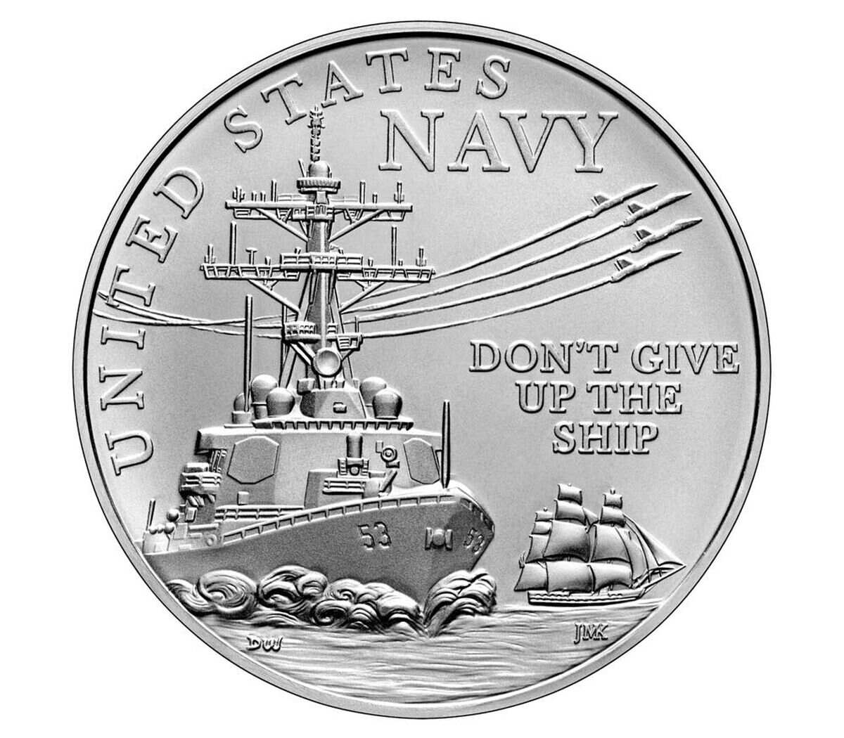 U.S. Navy One-Ounce Silver Medal