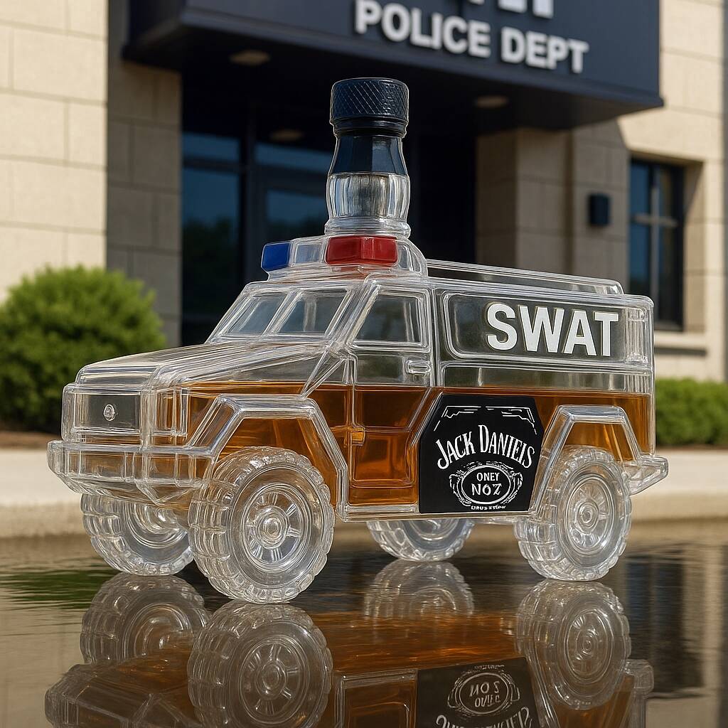 SWAT Truck Whiskey Bottle