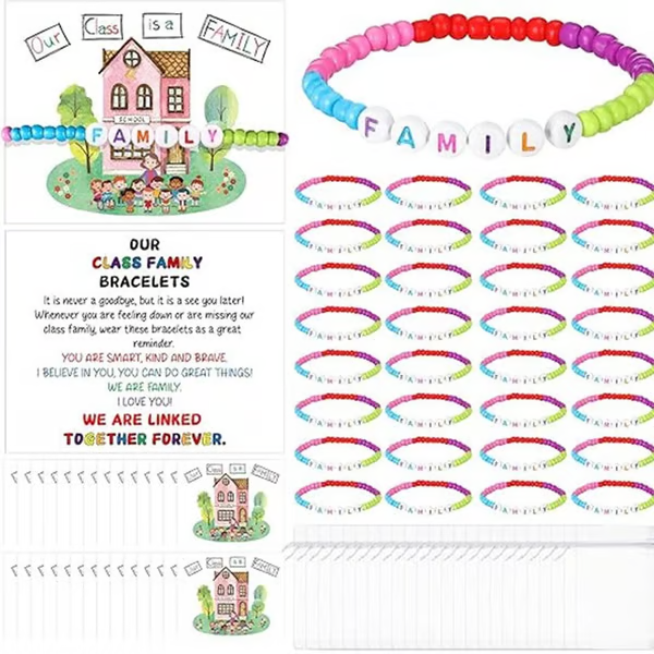 🔥Last Day 69% OFF - ✨🌈Pack of 25 Welcome BeadBracelets - StrengthenClassroom Friendship & SpreadWarm Kindness!