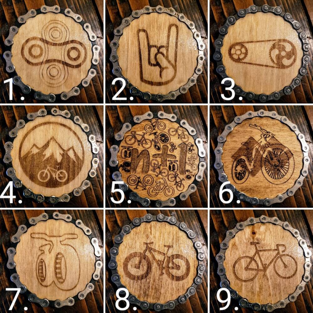 Bicycle Themed Coasters