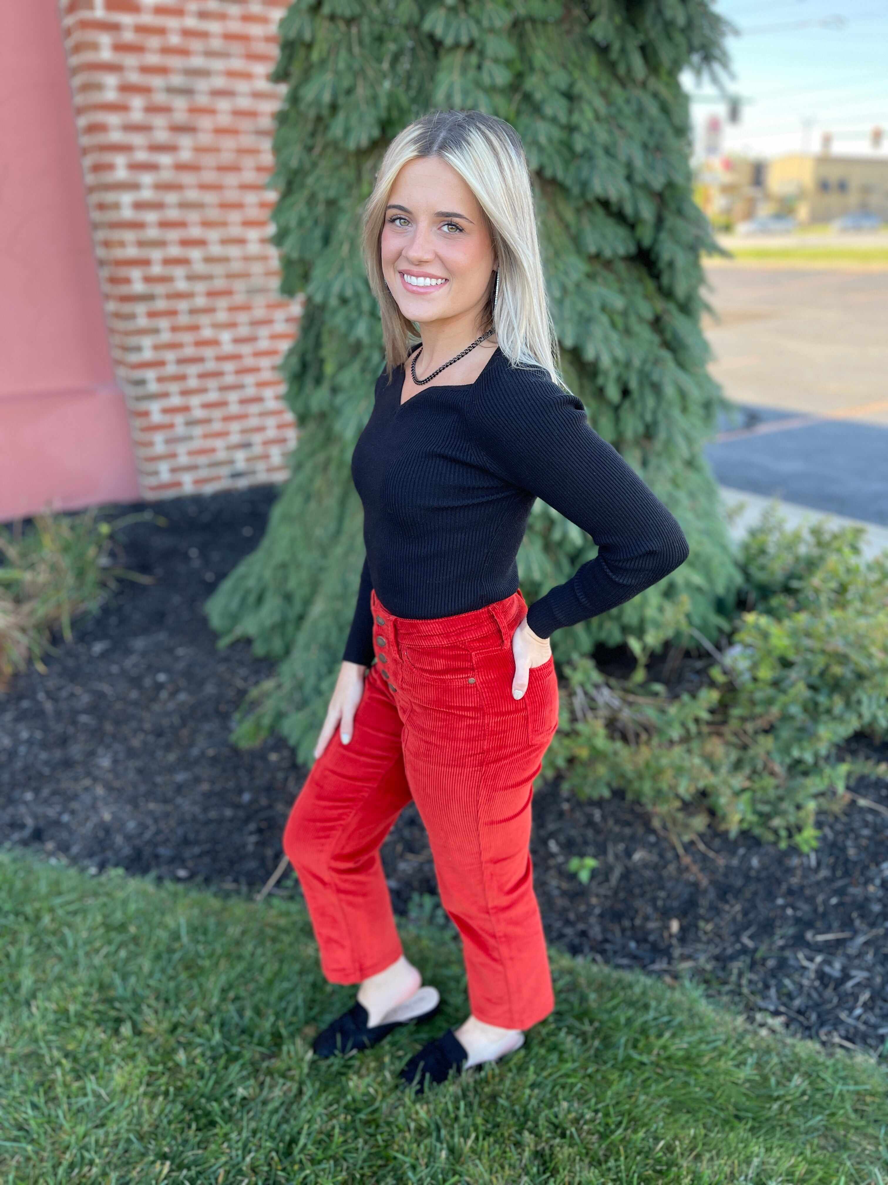 Plus/Reg Spice Up Your Life Corduroy Pants