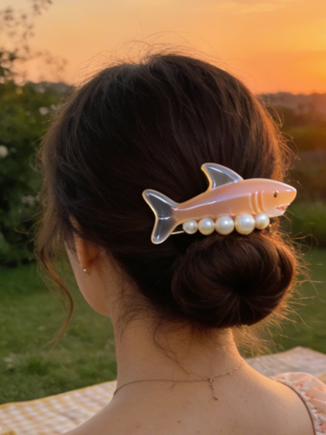 Classy Blue Sterling Silver Overgild Cloisonne Butterfly Tassel A Pair Hairpin