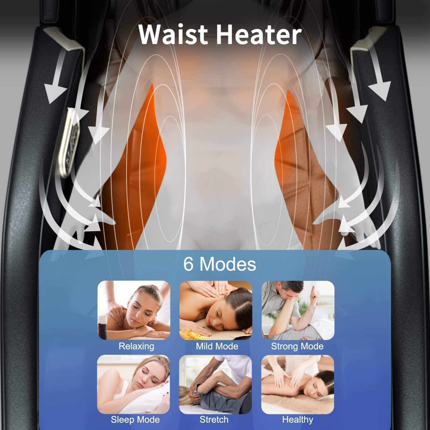 OWAYS Massage Chair,Zero Gravity SL Track Massage Chairs, Full Body Shiatsu Massage Chair Recliner with Space Saving, Auto Body Detection, Thai Stretching, Bluetooth Speaker, Heat, Foot Roller