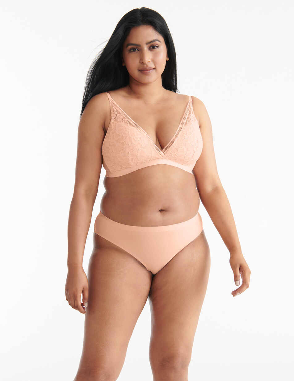 Lace Deep-V Bra