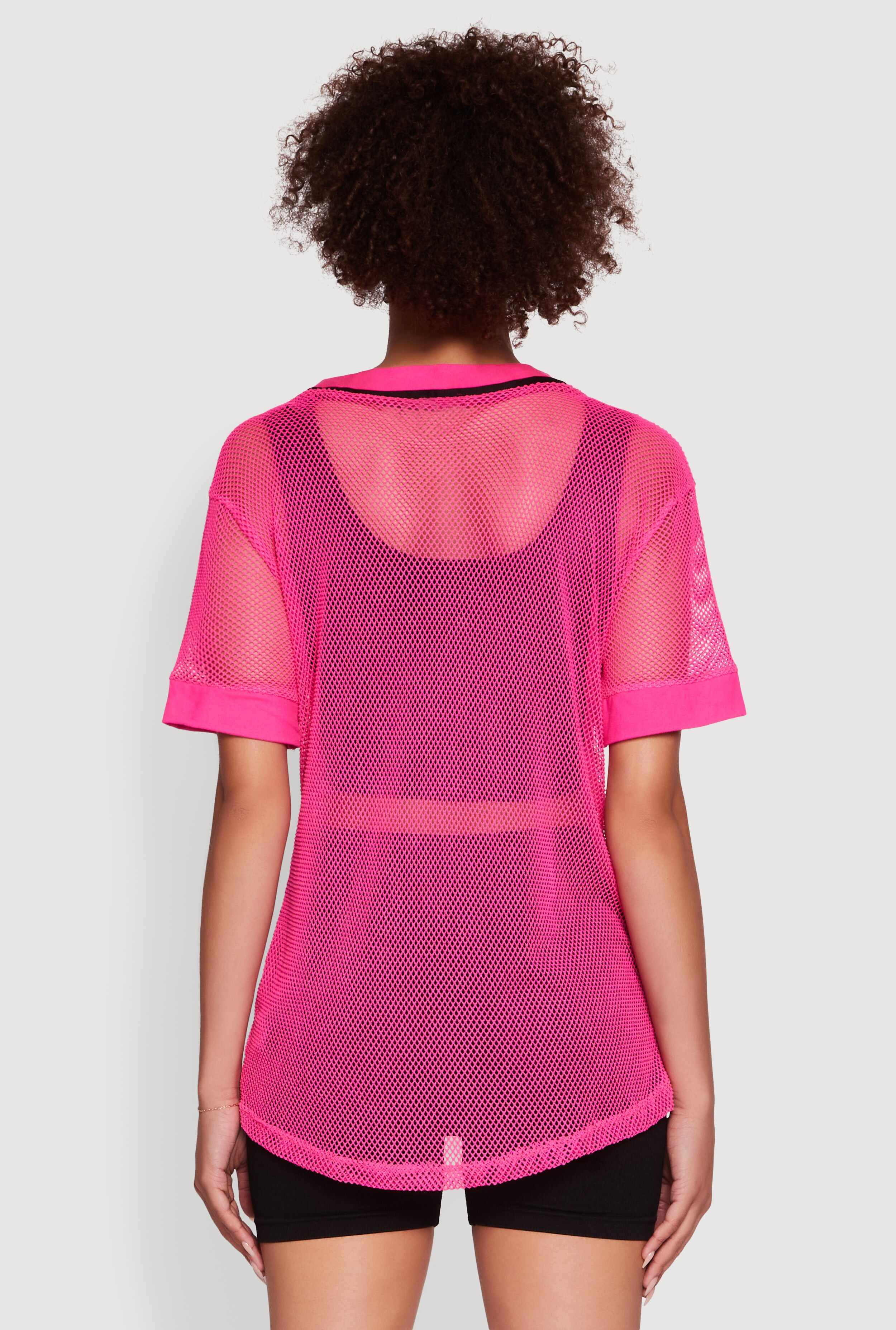 Fishnet Boss Graphic Baseball Shirt