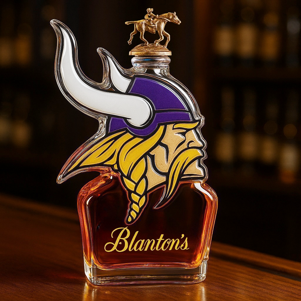 Minnesota Vikings Whiskey Bottle