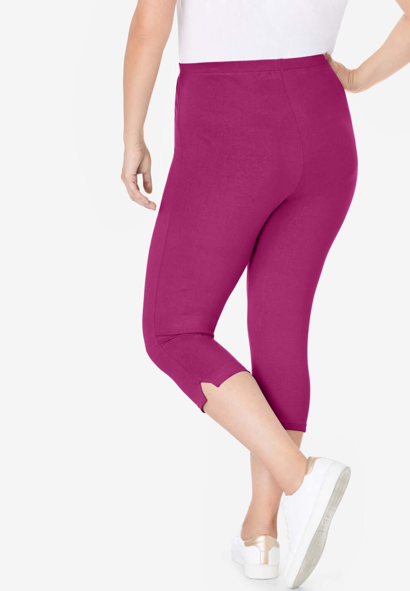 Stretch Cotton Capri Legging
