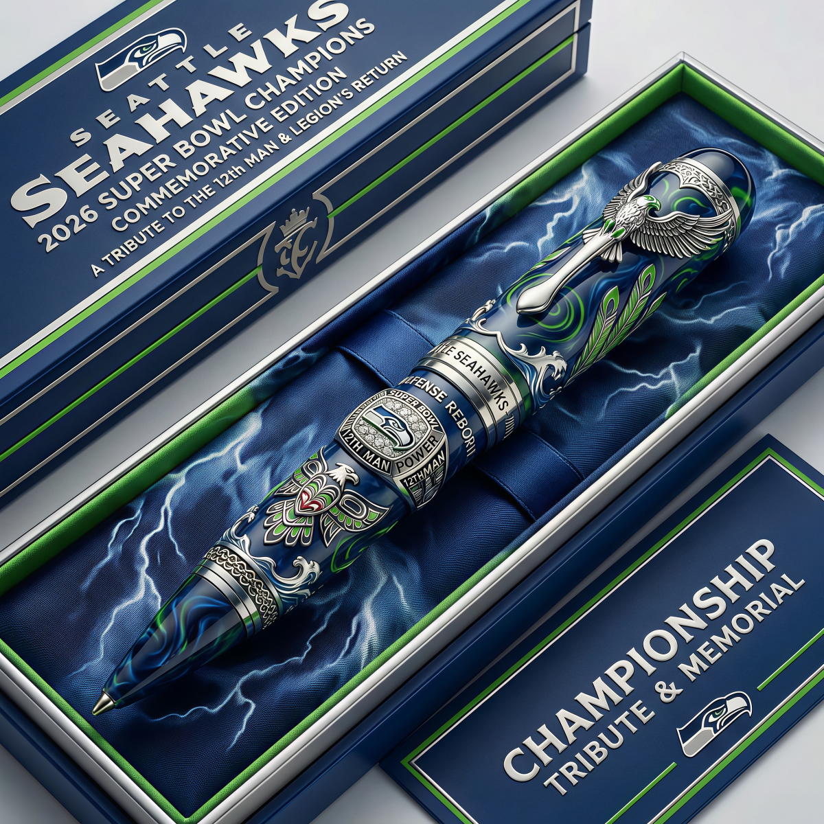 Seattle Seahawks Super Bowl LX Champions Commemorative Pen
