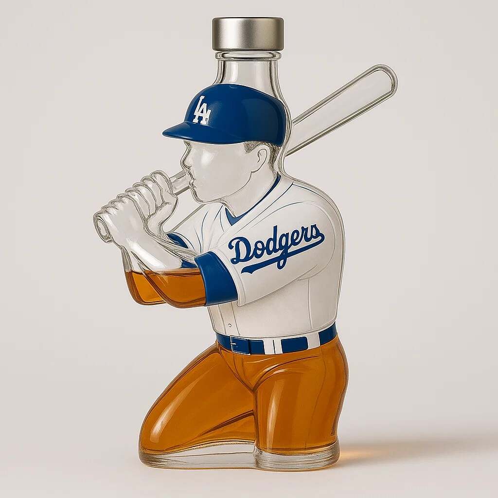 ⚾Baseball team whiskey bottle