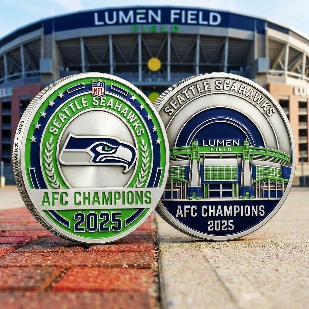 Seattle Seahawks 2025 AFC Champions Commemorative Coin