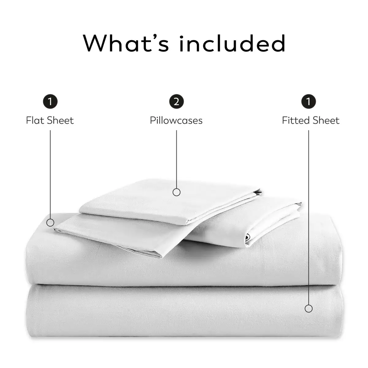 Color Sense 1200TC Premium Cotton-Blend Wrinkle-Resistant Sheet Set