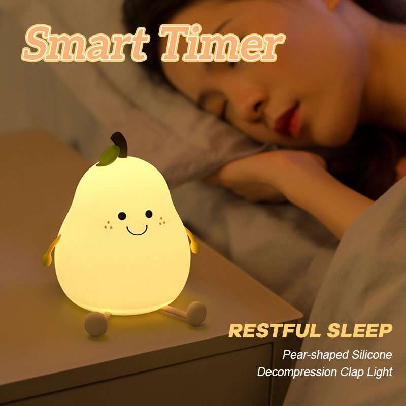 Pear-shaped Silicone Decompression Clap Light
